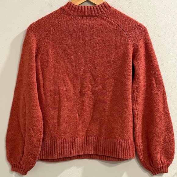 Smartwool Size Small Dusty Cedar Cozy Lodge Bell Sleeve Sweater Outdoor Warm - Picture 2 of 9